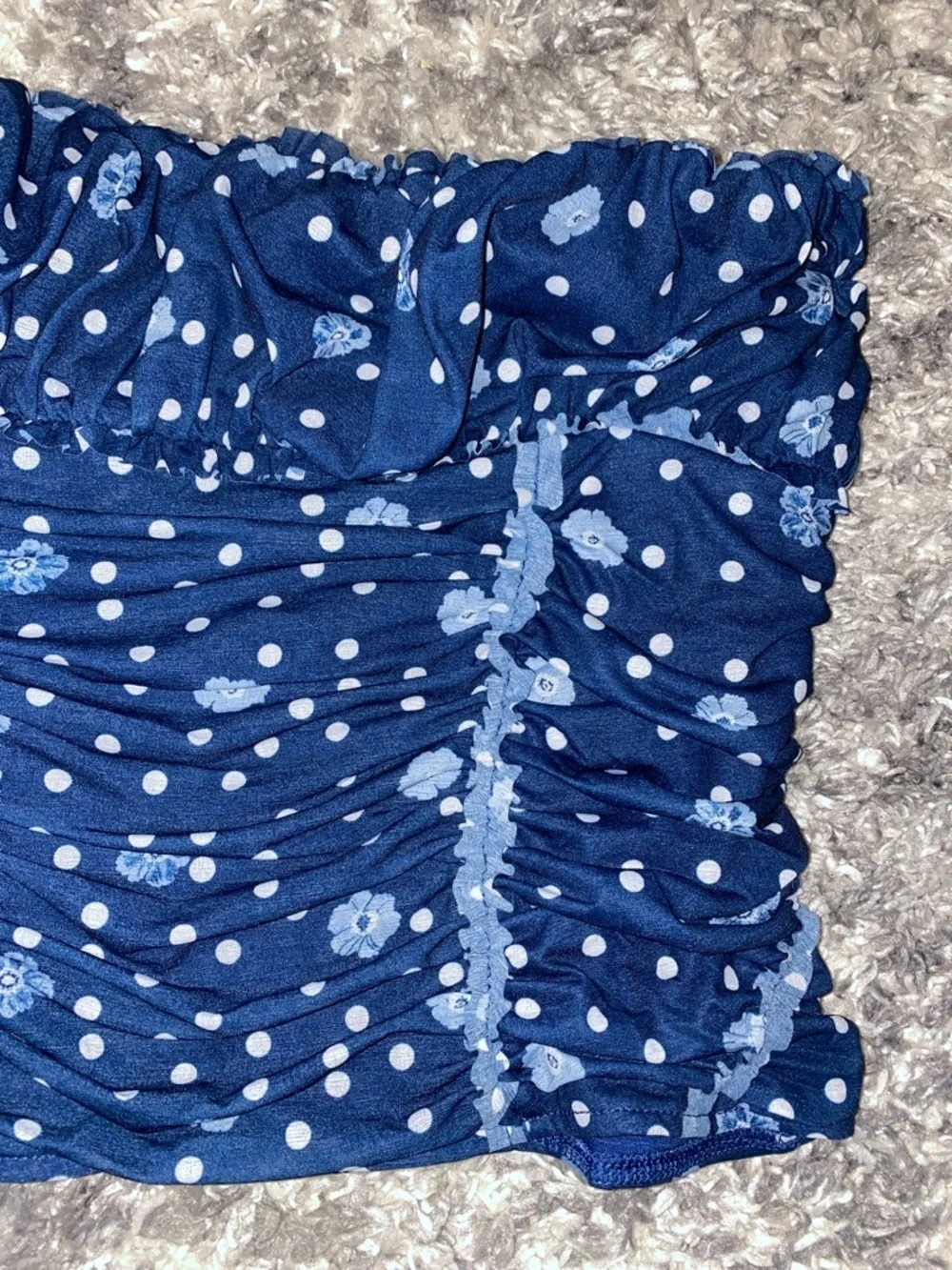 Free People Scottie Printed Tube in Pageant Blue Combo L